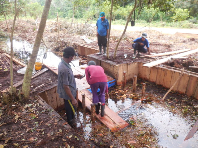 Canal Block Construction with local community