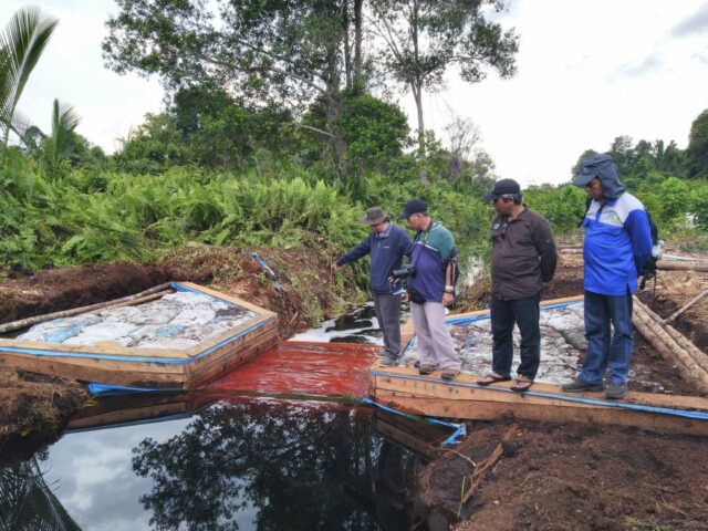 BRG Advisory board visited water management facilities at Pulau Tebing Tinggi RS