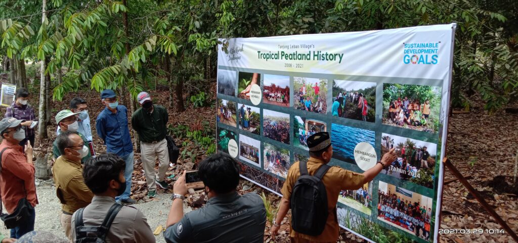 Peatland restoration knowledge is provided at Tanjung Leban RS