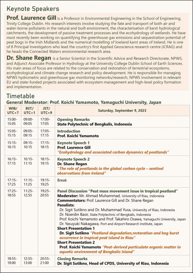 International Symposium On Peat Mass Movement And Peat Derived Carbon